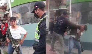 Surquillo: enardecidos vecinos agarran a golpes a sujeto acusado de acosar a menor de 12 años