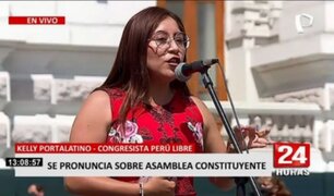 Kelly Portalatino: "La mayoría del Perú profundo está a favor de una nueva Constitución"