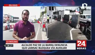 La Molina: Paz de la Barra denuncia bloqueo de vía auxiliar habilitada a lado de peaje
