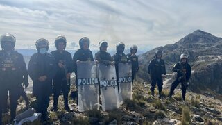 Policía Nacional desaloja “al 100%” a invasores de la mina de Las Bambas