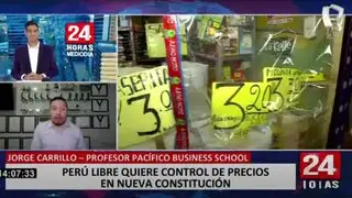 Jorge Carrillo explica los peligros de incluir el control de precios en eventual nueva constitución