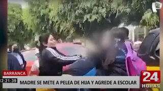 Barranca: madre de familia agrede a niña escolar que peleaba con su hija