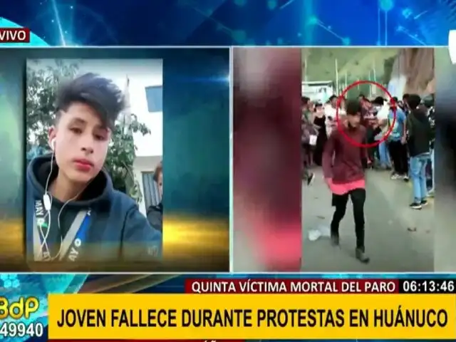 Huánuco: Inician investigaciones para conocer causas de joven fallecido en protestas