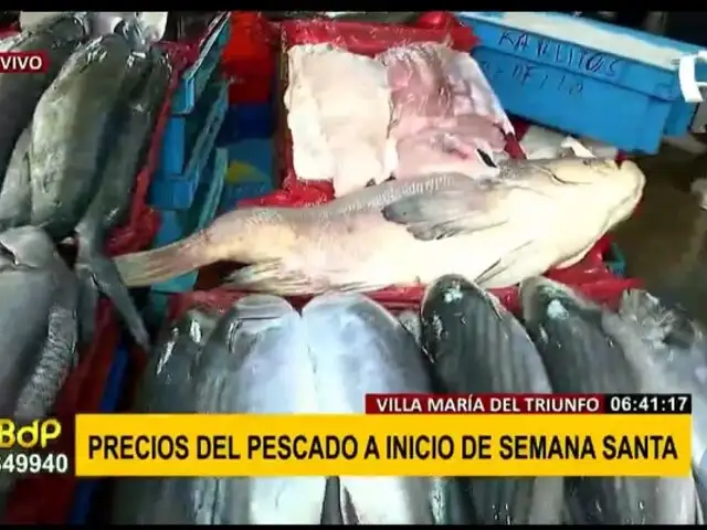 Semana Santa: Conozca el precio de los pescados en el Terminal Pesquero de VMT