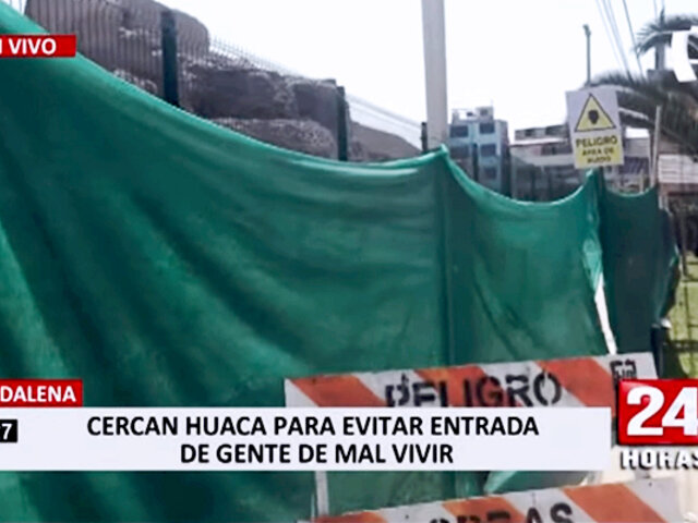 Huaca Huantille: vecinos molestos por demora en los trabajos de mantenimiento
