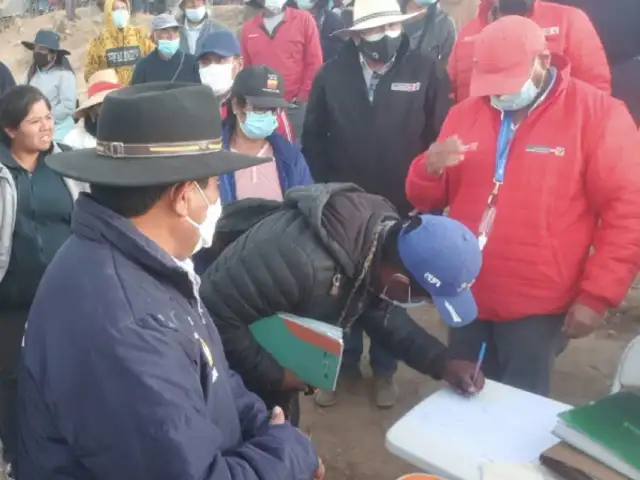 Southern Perú llegó a un acuerdo de diálogo con Comunidades de Moquegua