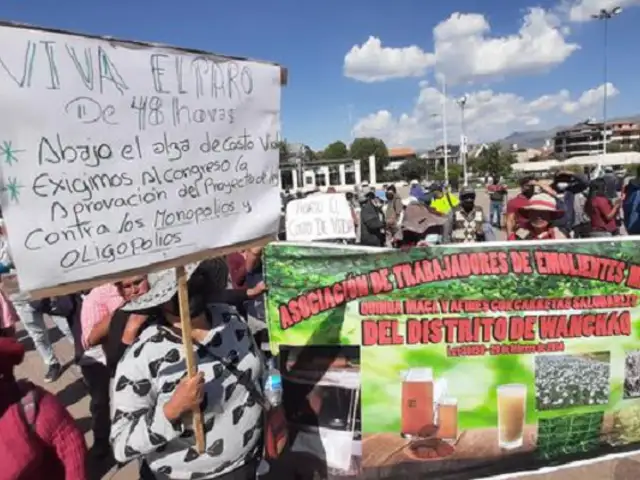 Protestas en Cusco: Dirigentes amenazan con paro indefinido