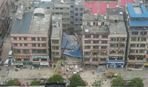 Decenas de personas atrapadas y desaparecidas deja derrumbe de edificio en China