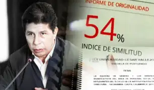 Pedro Castillo: Fiscal archivó caso de plagio de tesis pero se reabrió ante queja de Sunedu