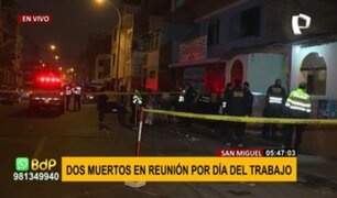San Miguel: dos personas fueron asesinadas esta madrugada tras reunión por el Día del Trabajo