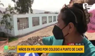 Lurín: denuncian que colegio está en riesgo de colapsar ante retorno de clases presenciales