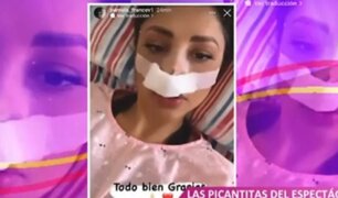 Pamela Franco estrena 'nueva nariz': "ahora a recuperarse"
