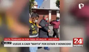 Arequipa: Capturan a "Mayta", estafador que se hacía pasar como funcionario de la PCM