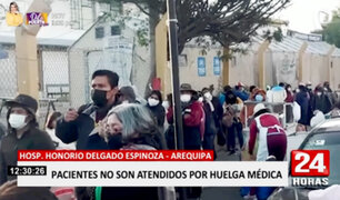 Arequipa: huelga indefinida en hospital Honorio Delgado perjudica atención de pacientes