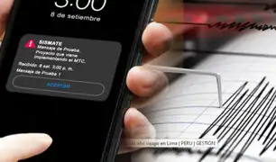 Alarmas volverán a sonar: Sismate hará nuevas pruebas en los celulares desde las 9 a.m.