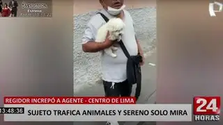 ¡Indignante!: Sujetos trafican animales a vista y paciencia de serenazgo de Lima
