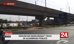 San Luis: exigen más iluminación bajo puente de tren eléctrico