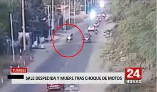 Mortal accidente en carretera: mujer sale despedida por los aires tras choque de motos