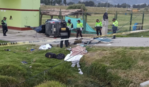 Junín: tres fallecidos tras despiste de vehículo que trasladaba personal del Inpe