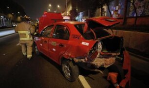 La Victoria: accidente vehicular en la Vía Expresa deja tres heridos esta madrugada
