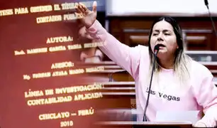 Congresista Tania Ramírez en la mira: tesis de licenciatura es similar a la de otro estudiante