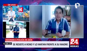 Por resistirse a robo: matan a policía en Jaén frente a su madre
