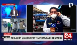 Iquitos: Inusual temperatura de 21 grados sorprendió a pobladores