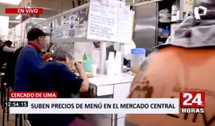 Cercado de Lima: precios de menús en mercado se incrementan 2 soles