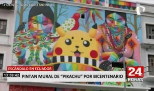 Ecuador: Mural de "Pikachu" por bicentenario de la batalla de pichincha desata polémica