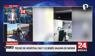 ¡Techo de hospital se desploma! área de recién nacidos colapsó en Huancayo