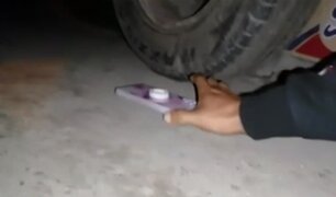 Comas: delincuente lanza celular robado debajo de un carro para evitar ser intervenido