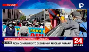 Arequipa: protestan contra el gobierno por no cumplir con segunda reforma agraria