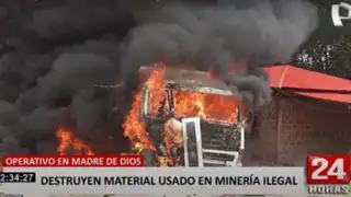 Madre de Dios: destruyen material utilizado en minería ilegal
