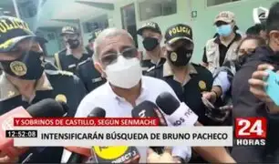Ministro del Interior: Se intensificará la búsqueda de Bruno Pacheco y los sobrinos del presidente