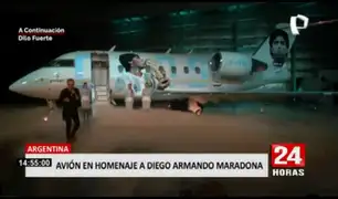 Argentina: presentan avión en homenaje a Diego Maradona