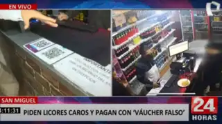 ¡Cuidado con las estafas!: delincuentes utilizan vouchers falsos para pagar licores en San Miguel