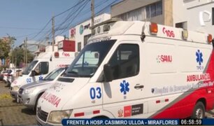 Hospital Casimiro Ulloa: delincuentes desmantelan ambulancias y las dejan inoperativas
