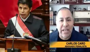 Penalista Carlos Caro: "Por primera vez un presidente en funciones será investigado"