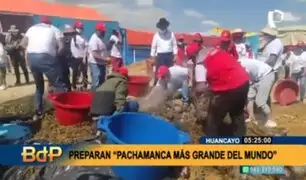 Tras dos años de pandemia: así se cocinó la pachamanca más grande del mundo en Huancayo