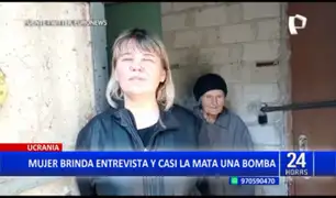 Ucrania: Bomba casi mata a mujer que estaba siendo entrevistada