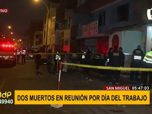 San Miguel: dos personas fueron asesinadas esta madrugada tras reunión por el Día del Trabajo