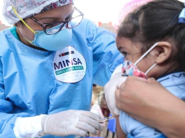 Niños requieren dos dosis de vacuna contra la influenza, afirma el Minsa