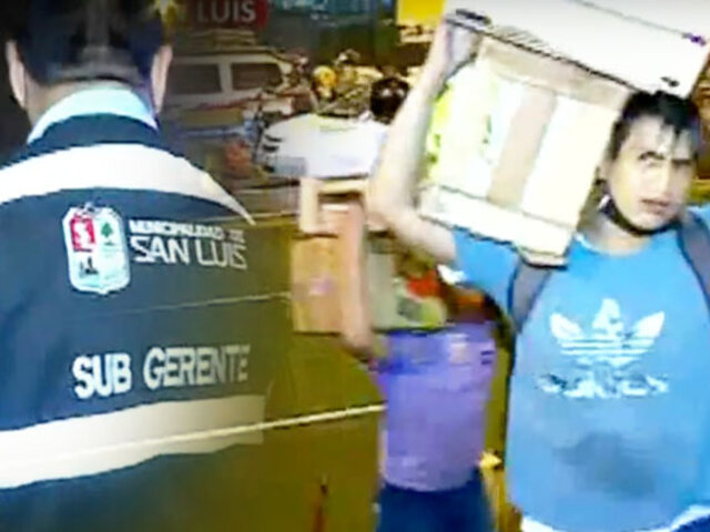 San Luis: Realizan operativo para retirar ambulantes del Mercado de Frutas