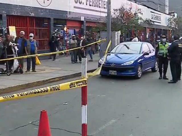 Cercado de Lima: sujeto mata a balazos a delincuente cuando escapaba luego de asaltarlo