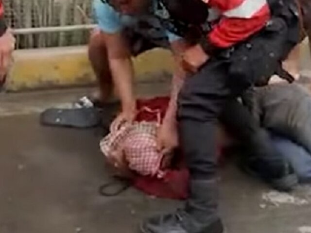 Cansados de la delincuencia en Los Olivos: Vecinos capturan y linchan a presunto ladrón