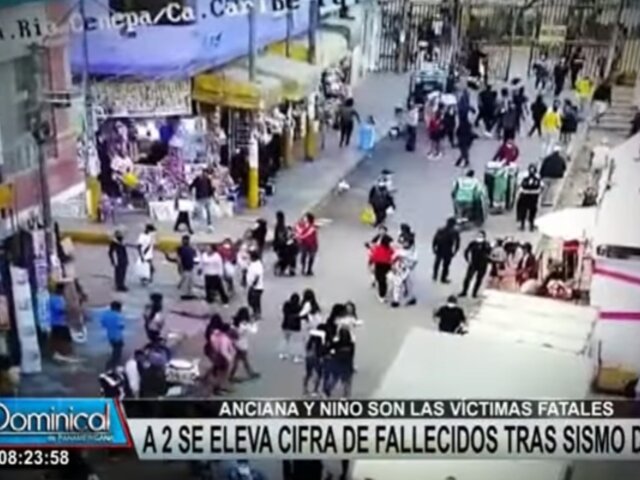 A dos se eleva cifra de fallecidos tras sismo de magnitud 5.5 en Lima