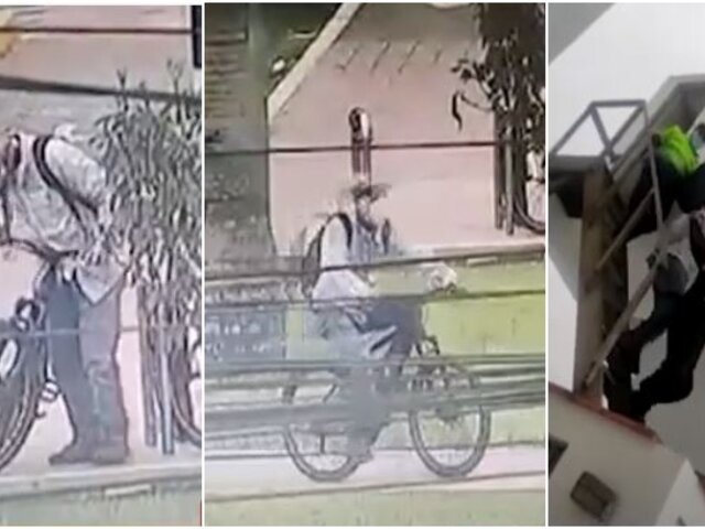San Miguel: hurta bicicleta, se pasea como si fuera suya y gracias a cámaras, es capturado en casa