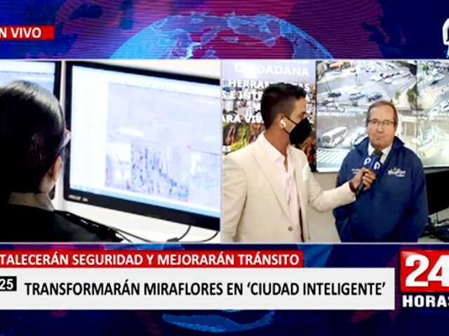 Miraflores será una ‘smart city’: alcalde Molina presentó tecnología contra la delincuencia