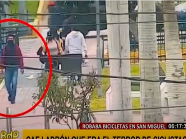 San Miguel: capturan sujeto que se dedicaba a robar bicicletas en distintos sectores del distrito