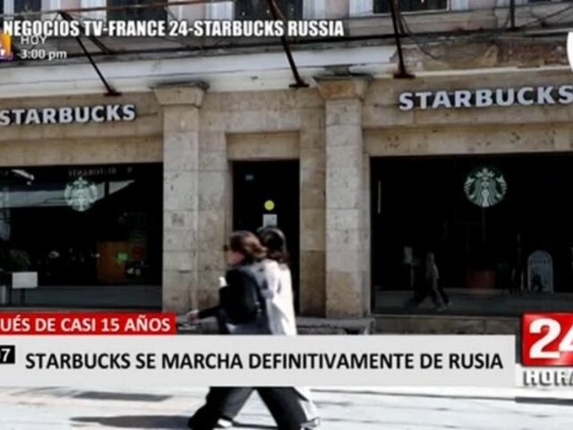 Starbucks anuncia su salida definitiva de Rusia por ataques contra Ucrania
